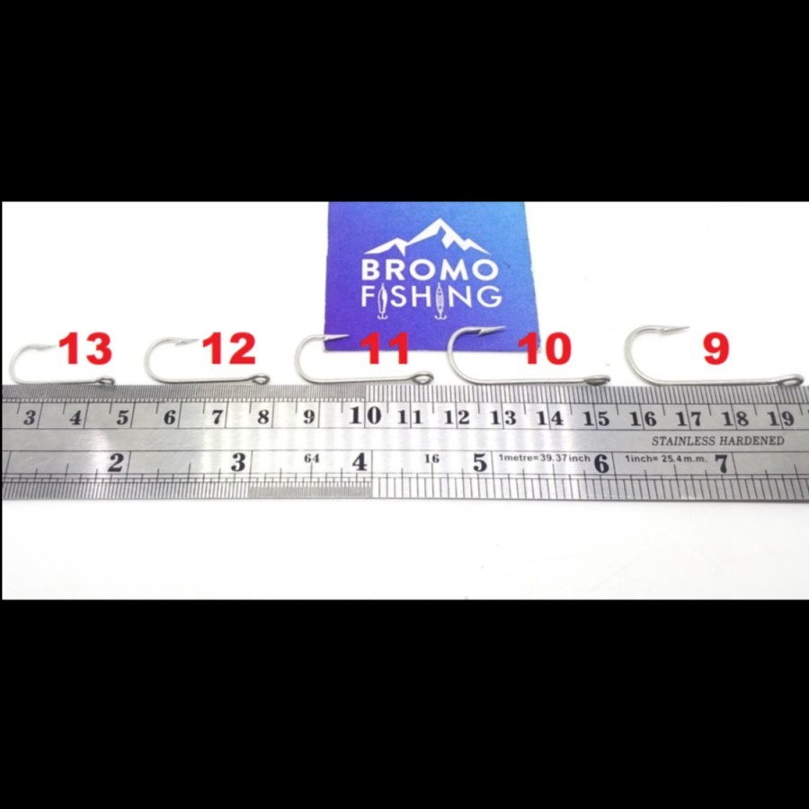 Kail MUSTAD 2335 no.10 / pancing cap kunci key brand kotak kotakan