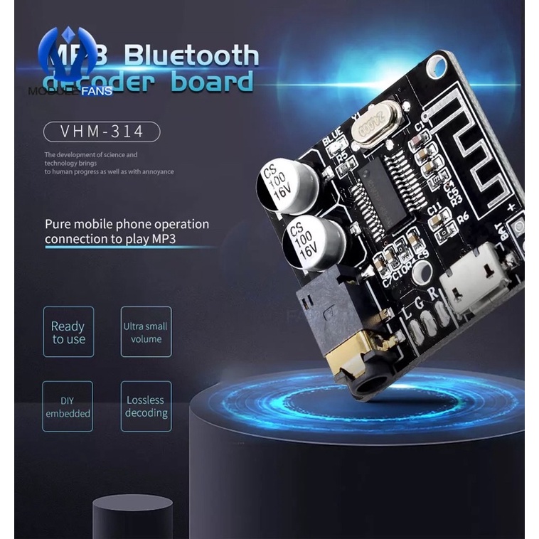 Black Module Bluetooth Audio Receiver VHM-314