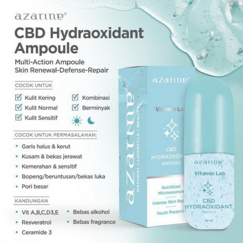 Azarine Vitamin Lab Bubble on Me l CBD Hydraoxidant Ampoule