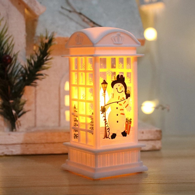 Lentera Natal Box Telpon Mini Lampu Lilin Elektrik LED Murah Souvenir