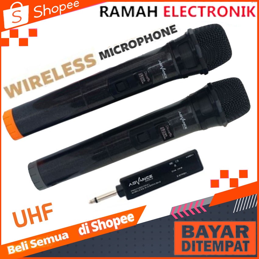 Microphone Wireless Advance 201 Mikrofon Mic Werles Wirles Wireles