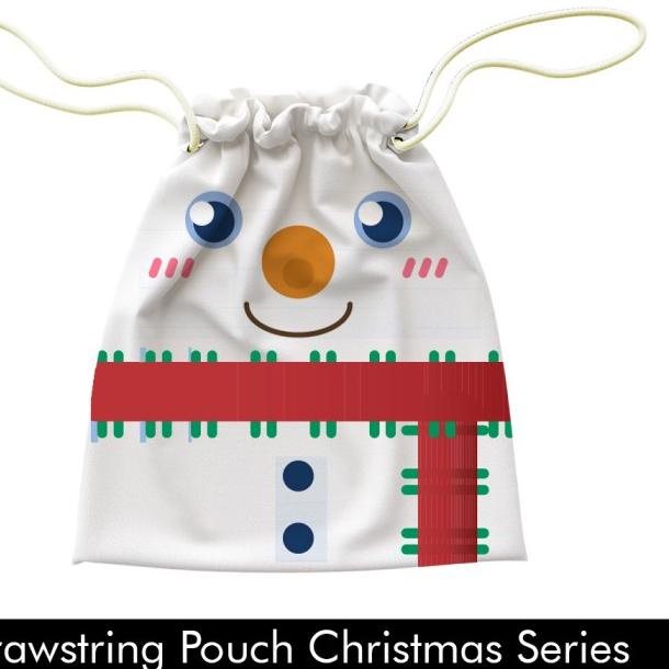 

★ Pouch serut / drawstring Christmas Series Santa free tulisan by crion - Santa ♤