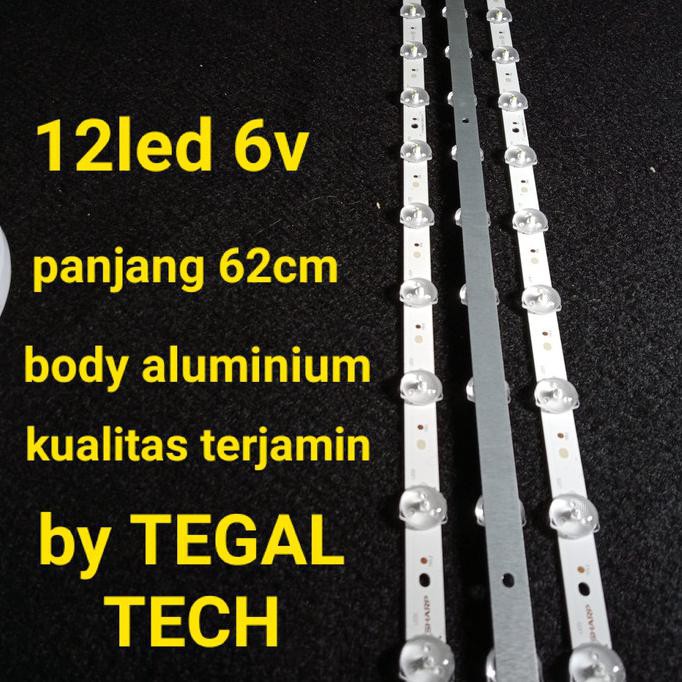 Ready&Siapkirim Lampu Backlight Tv Led Universal 12Led 6V