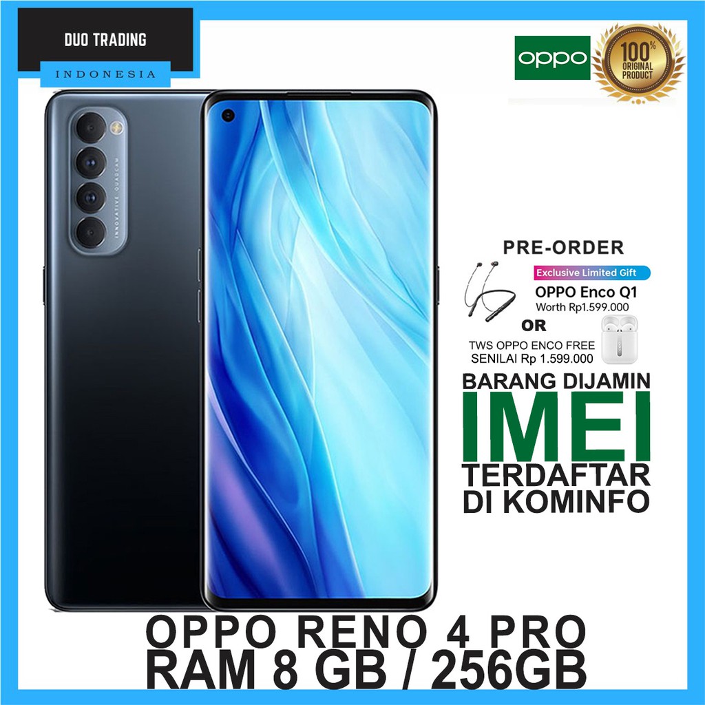 OPPO RENO 4 PRO RAM 8GB ROM 256GB GARANSI RESMI-1