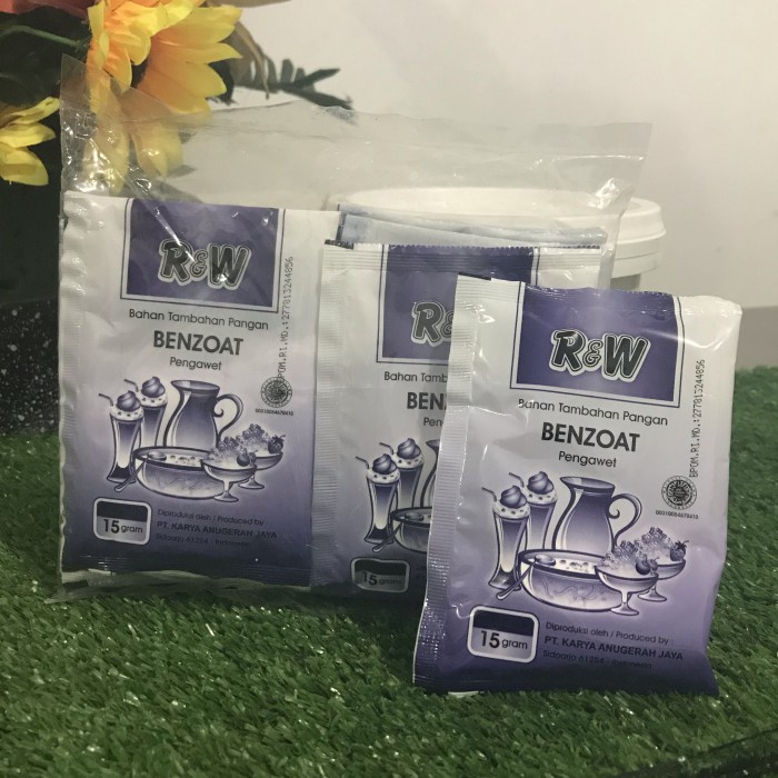 

Benzoat bahan Pengawet makanan dan minuman 15gr (isi 5)