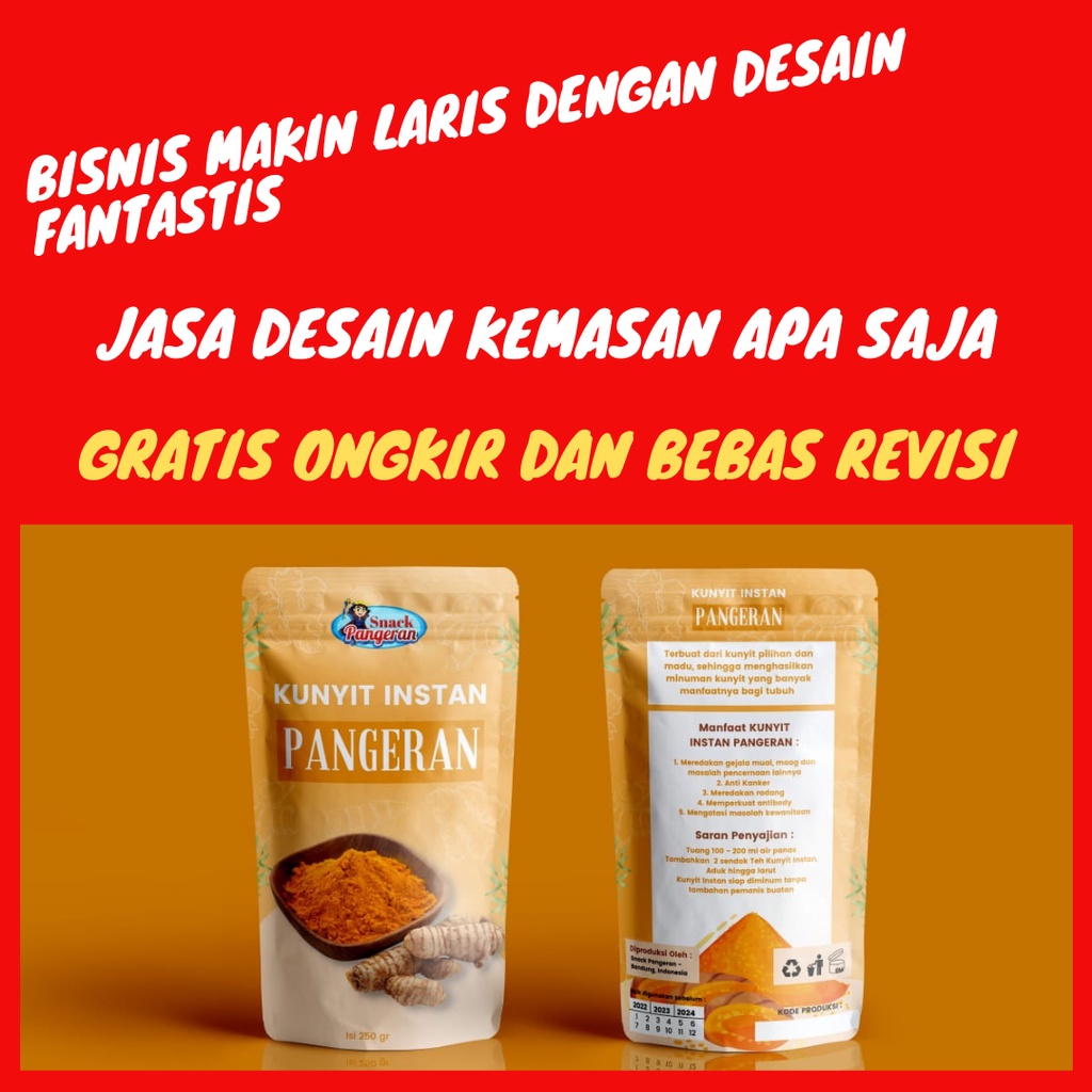 FREE ONGKIR JASA DESAIN KEMASAN STANDING POUCH DAN KEMASAN CUSTOM DESIGN SESUAI KEINGINAN BEBAS REVI