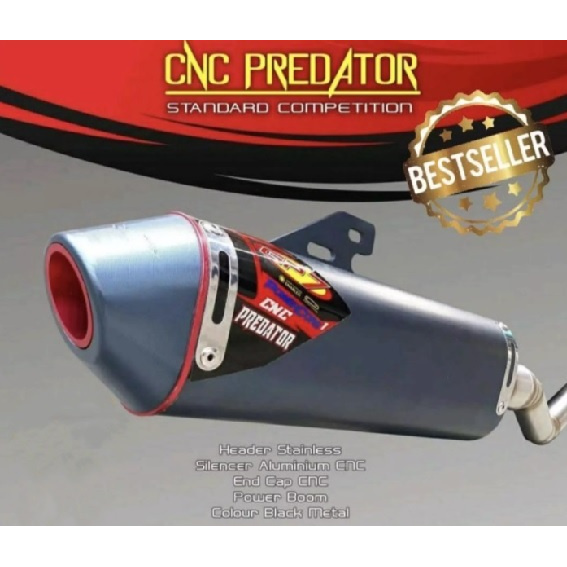 KNALPOT GP7 CNC PREDATOR CRF 150 STANDART KOMPETISI