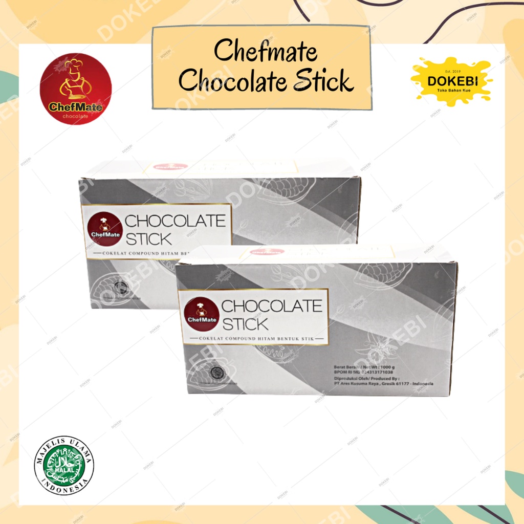 

CHEFMATE STICK 1 KG CHOCOLATE COMPOUND ( BAKESTABLE )