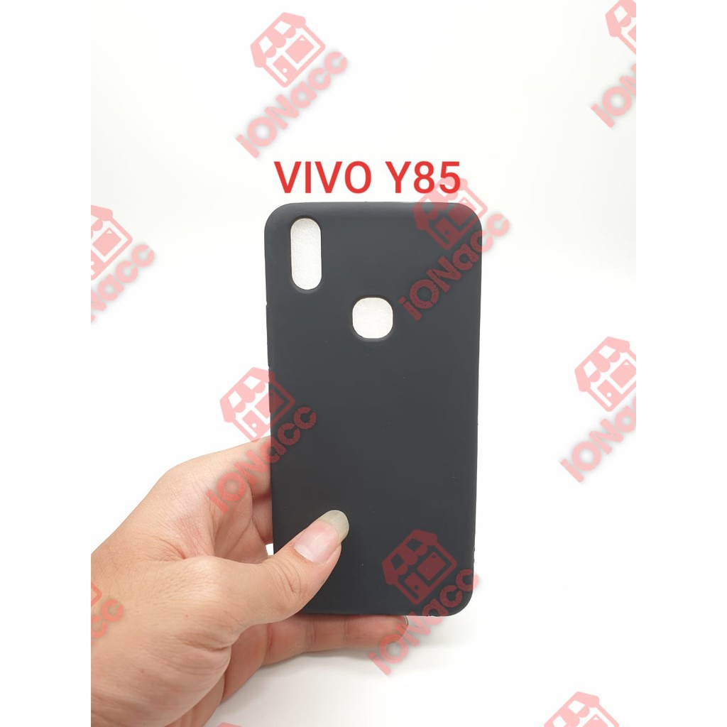 CASE SLIM MATTE VIVO Y85 - BLACK MATTE CASE POLOS