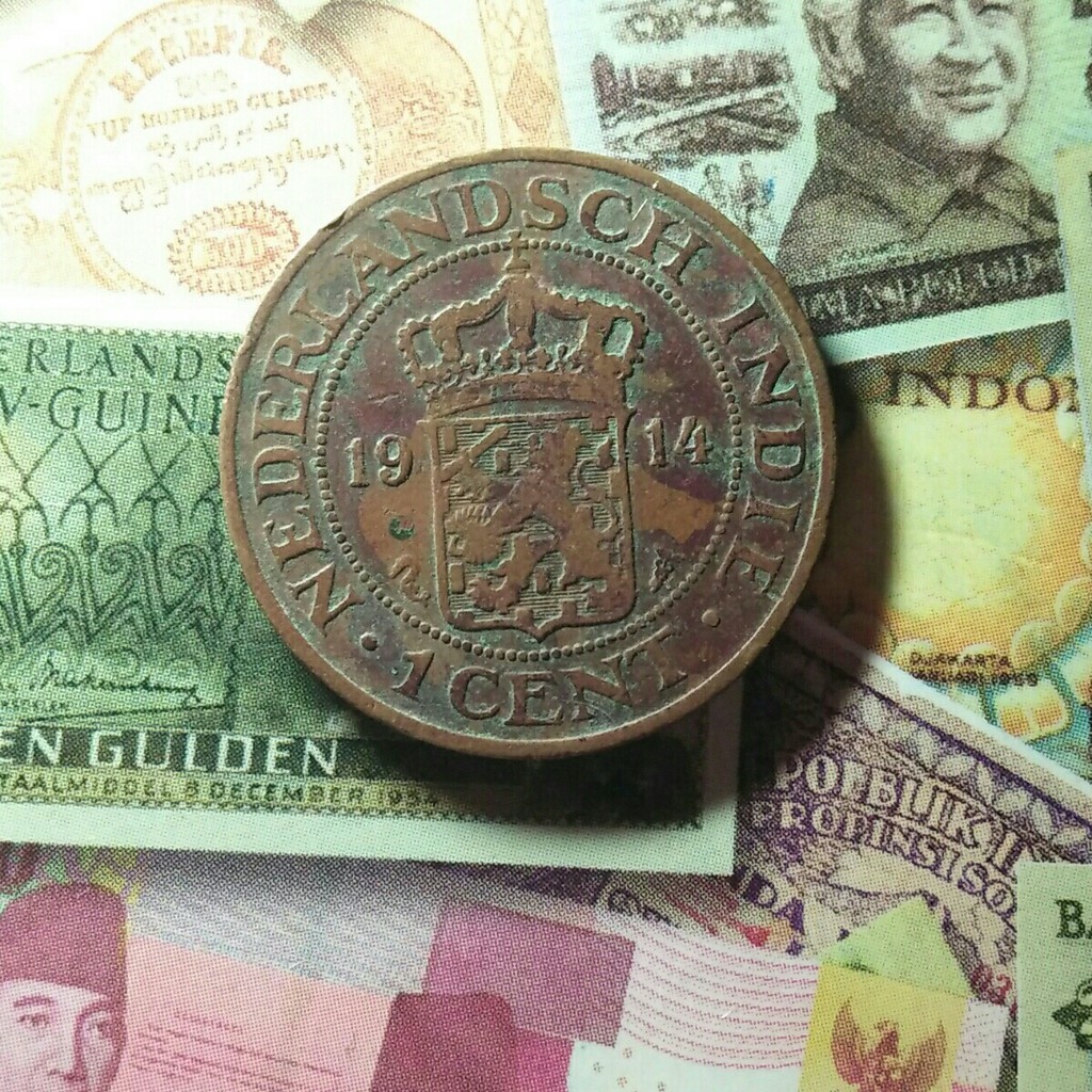 Exc 030 - Koin 1 Cent 1914 Nederlandsch Indie Benggol