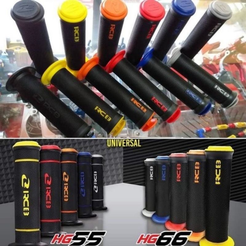 HAND HANDLE GRIP FAT HANDGRIP MOTOR RCB (RacingBoy) HANDFAT HANFAT HG66 MODEL BULU - HG55 MODEL BINTIK VARIASI WARNA DAN  BLACK ASLI ORIGINAL KARETEMPUK BEAT MIO FINO NMAX PCX ADV VARIO NINJA SATRIA FU CBR150R KLX JALU STANG BANDUL TRAIL CRF AEROX