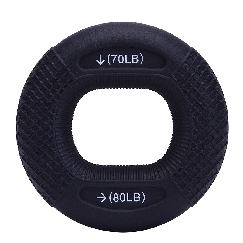 Silicone Ring Hand Grip Olahraga Finger Power Strength 70/80LB - ATG561 - Black