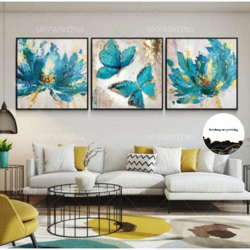 

lukisan dekorasi rumah 1 set 3 PCS 50 x 50 cm