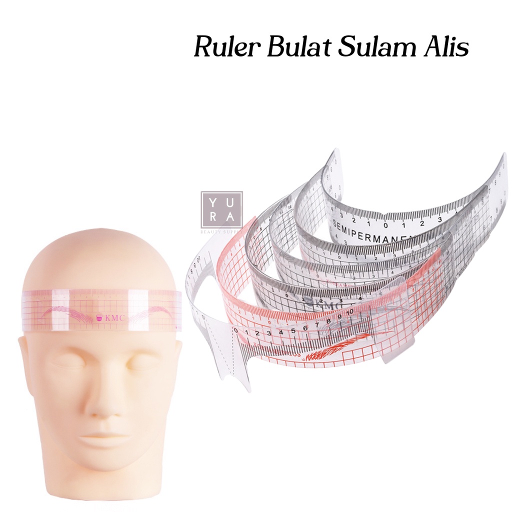 PENGGARIS SULAM ALIS RULER / plastik mika ruler