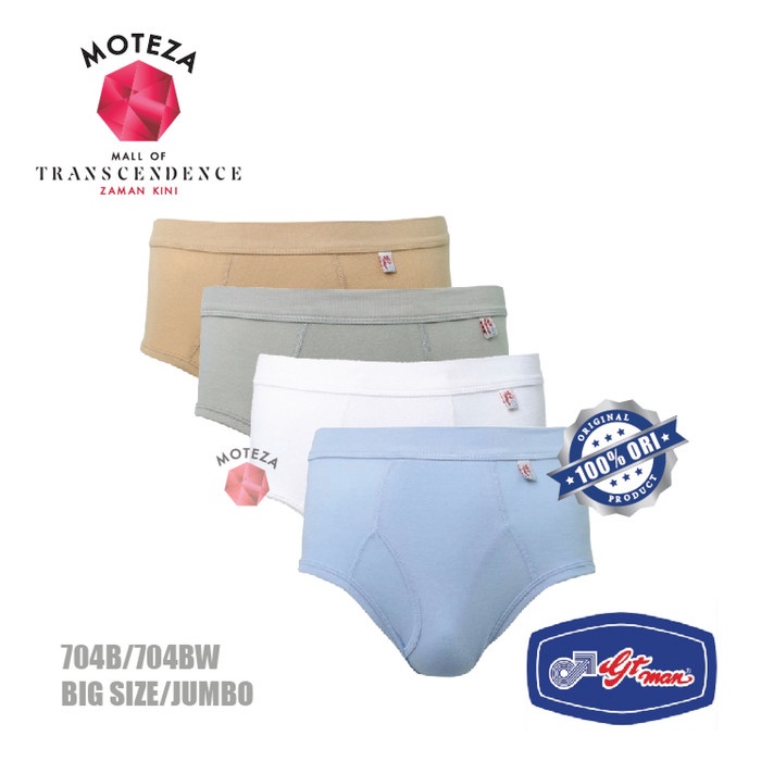 Celana Dalam Underwear Brief Pria - GT Man 704 BW - Jumbo Big size