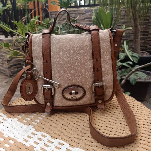 TAS WANITA FOSSIL TO HANDLE PECAN