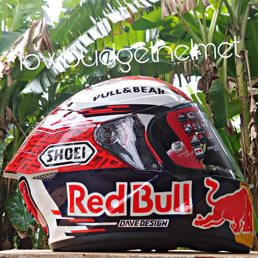 KYT TT Course Repaint X Spirit III Marc Marquez TC-1 Full Paket Ganteng Not SHOEI Helmet