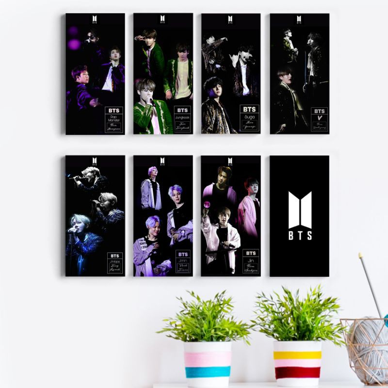 POSTER KAYU BTS - BTS - POSTER BTS - HIASAN DINDING - DEKORASI - MDF - BTS-B