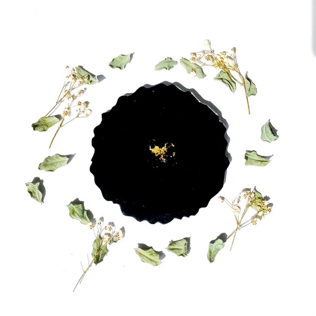 Black Gold Resin Art Coaster  (BACA DESKRIPSI)