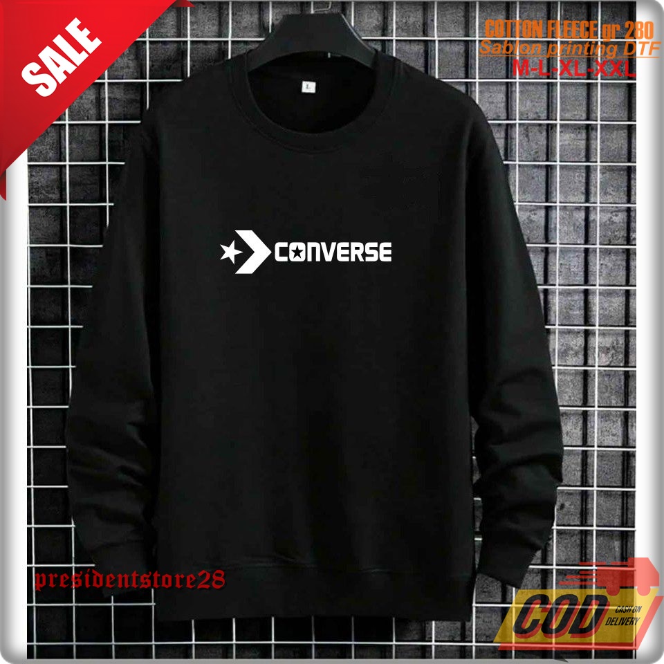 CREWNECK CONVERSE / CREWNECK PRIA / CREWNECK POLOS / CREWNECK WANITA / CREWNECK BASIC / CREWNEK CEWE COWO / CREWNECK CONVERSE BINTANG / CREWNECK MURAH