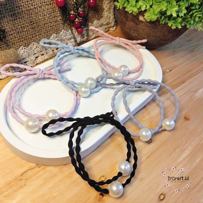 Gelang Tali Elastis Ikat Rambut Korea