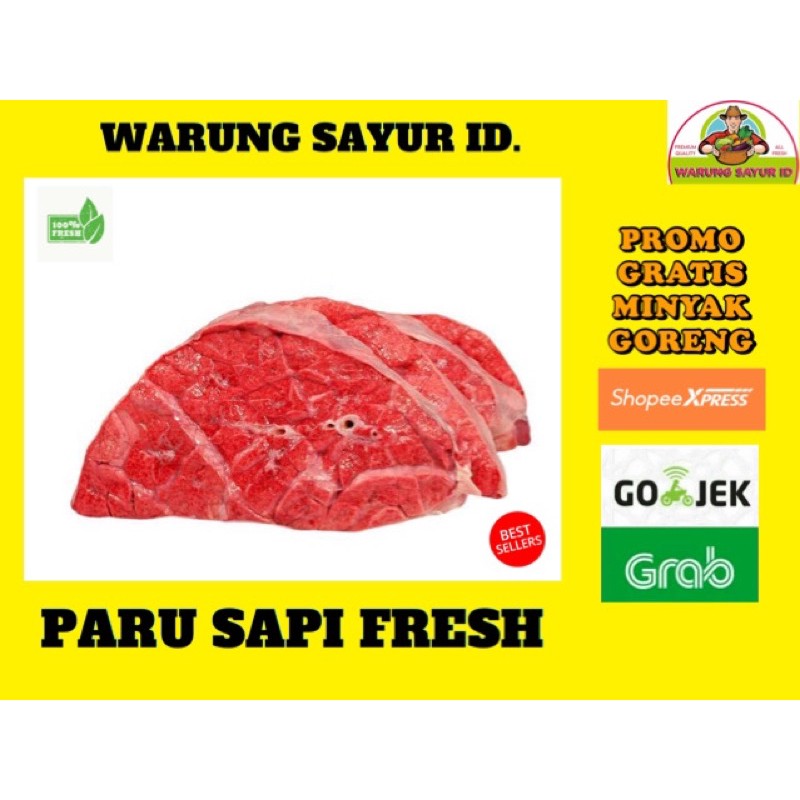 

PARU SAPI SEGAR 500 GRAM / BUKAN DAGING FROZEN