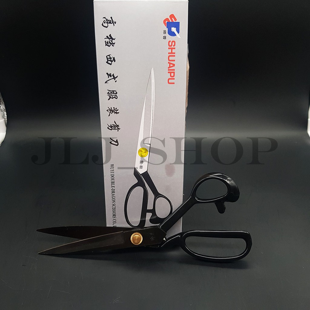 

Gunting shuaipu bahan dengan bahan baja hitam ukuran 10