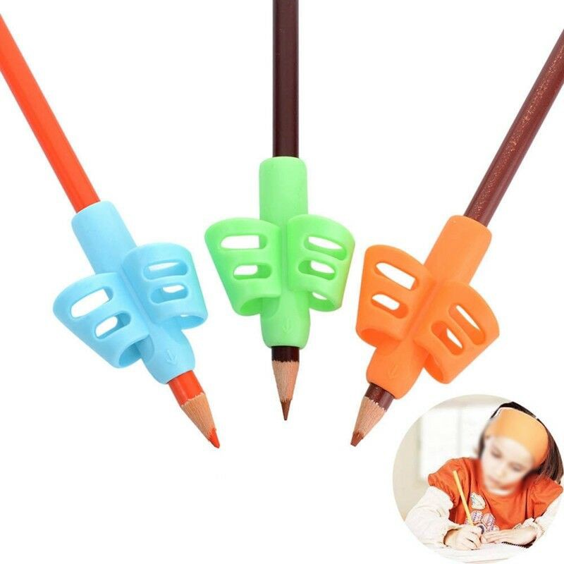 Posture Correction Tool Children Pencil Holder Pen Writing Aid Grip Random Color