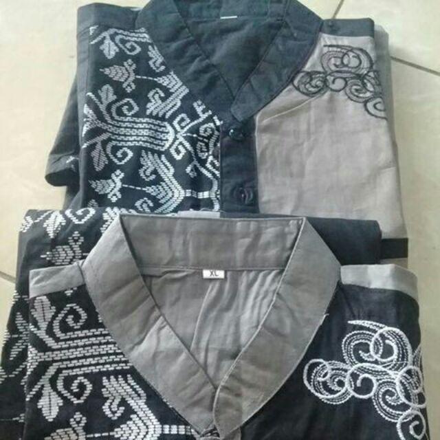 Koko Kombinasi Lengan Panjang Exsclusive Risna Batik Hrb026 Koko