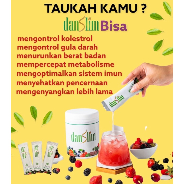 

danSlim minuman fiber pelansing isi 15 sachet