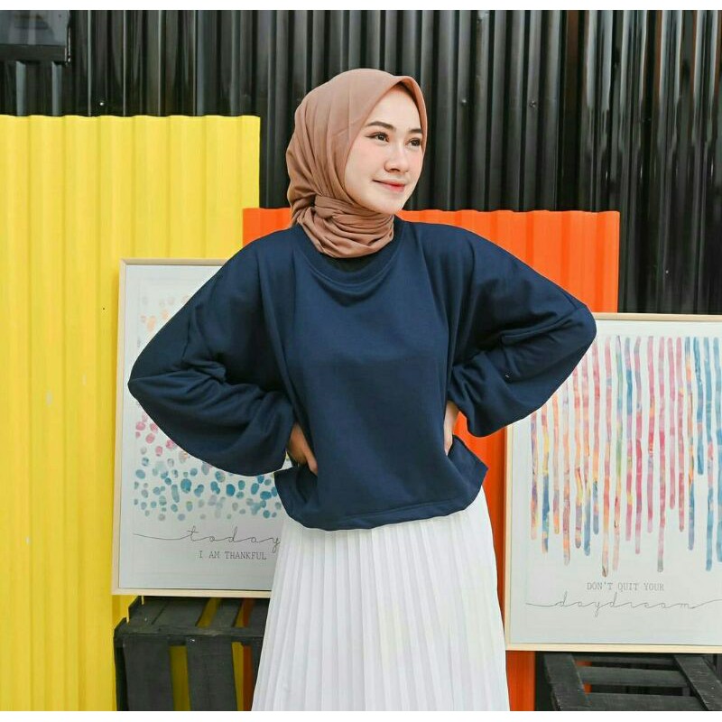 JOVANKA OVERSIZE CROP | CROPTOP OVERSIZE | CROPTOP MURAH | SWEATER OVERSIZE | CROPTOP LILAC