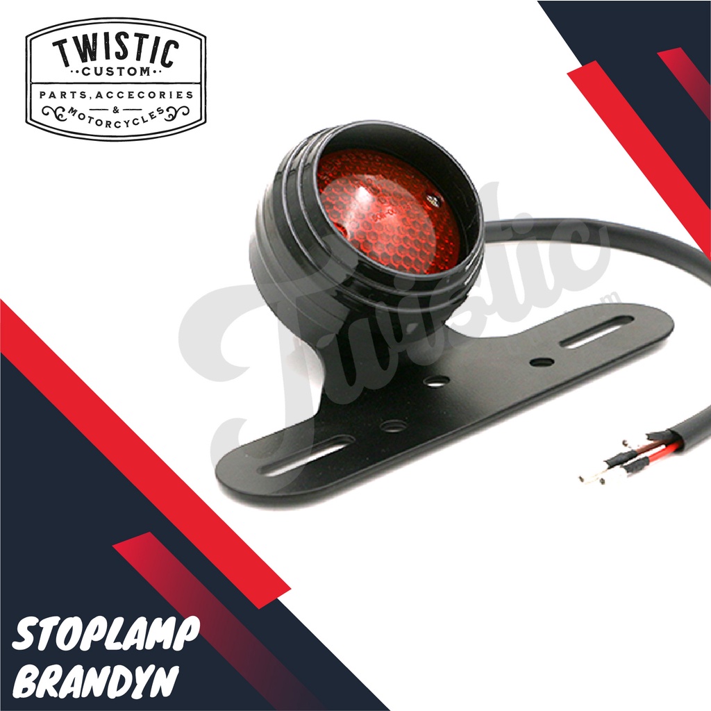 Stoplamp Lampu Rem Brandyn Motor Custom Universal W175 Benelli Scorpio
