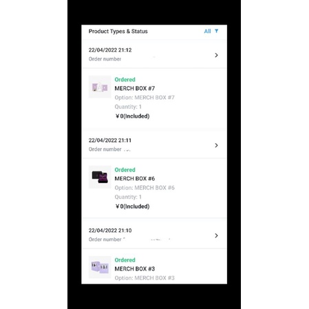 merch box 3, merch box 7 merch box 8 BTS (baca deskripsi)