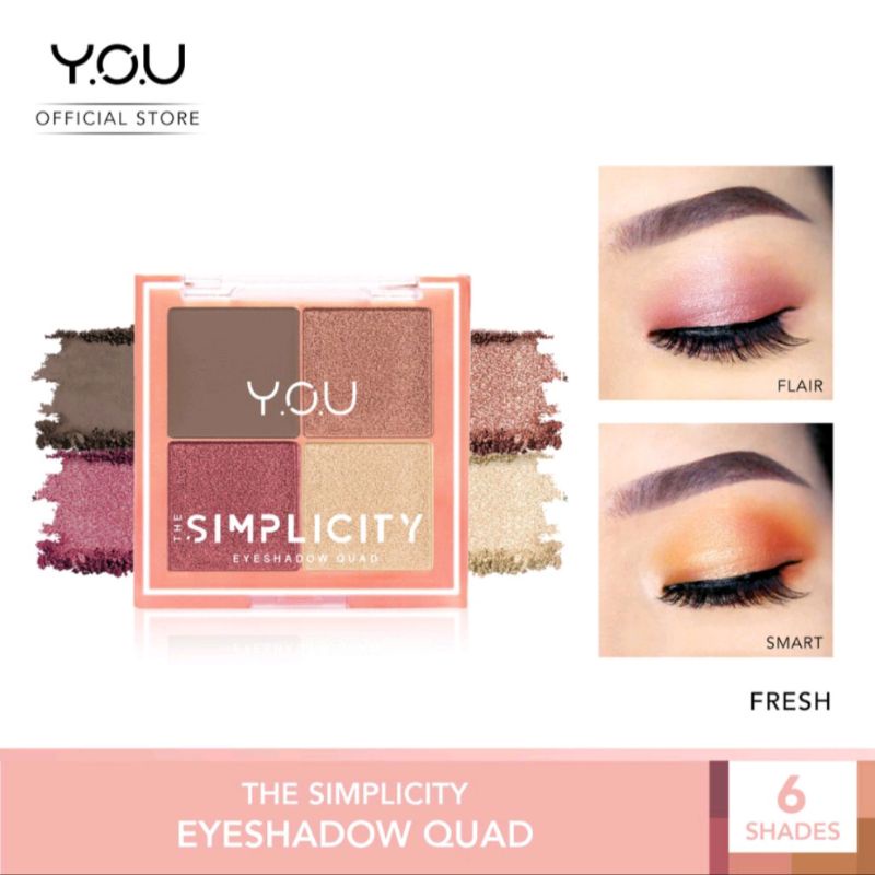 YOU The Simplicity Eyeshadow Quad Z Shade 06 Fresh