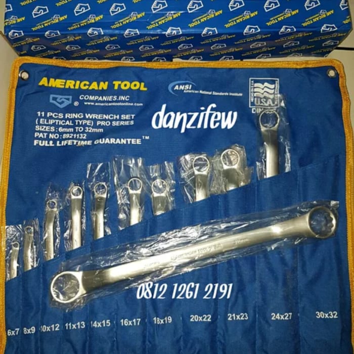 DMST | PROMO Kunci Ring Set 11 pcs American Tools 6 - 32 mm American Tool
