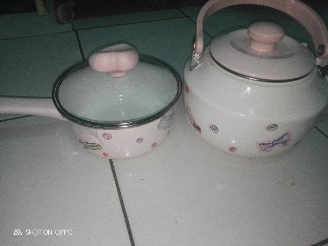 Rantang, Single Food Container Enamel Chefina D16cm, Beauty In The Kitchen