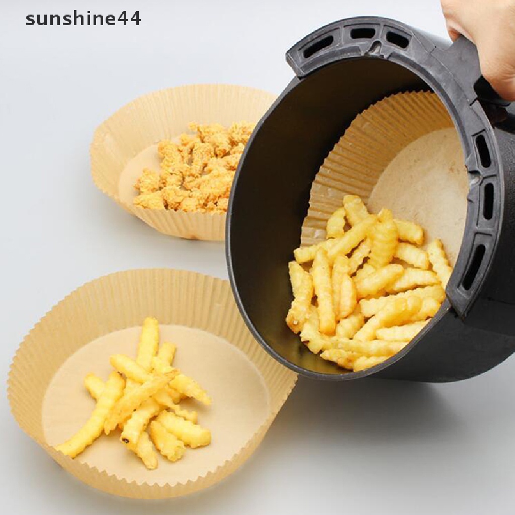 Sunshine 50pcs 16cm Kertas Alas Air Fryer Anti Lengket Sekali Pakai