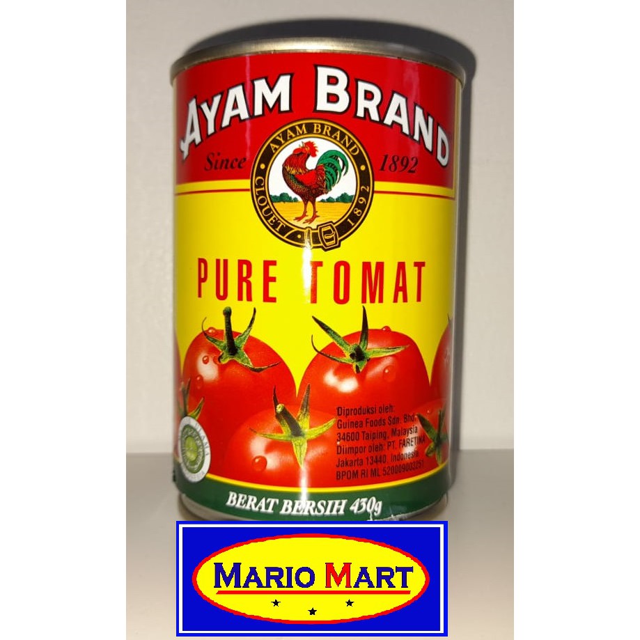 

Pure Tomat Ayam Brand kaleng