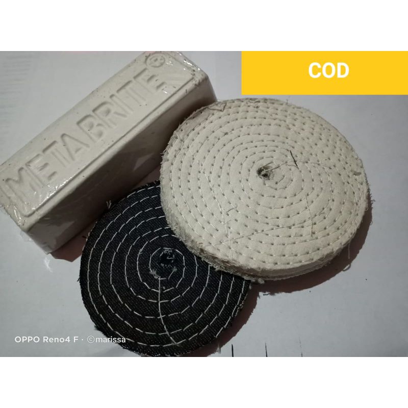 PAKET POLES FINISHING/PAKET BATU POLES PUTIH PENGKILAP STENLEES KAIN JEAN DAN KATUN/paket langsol pu