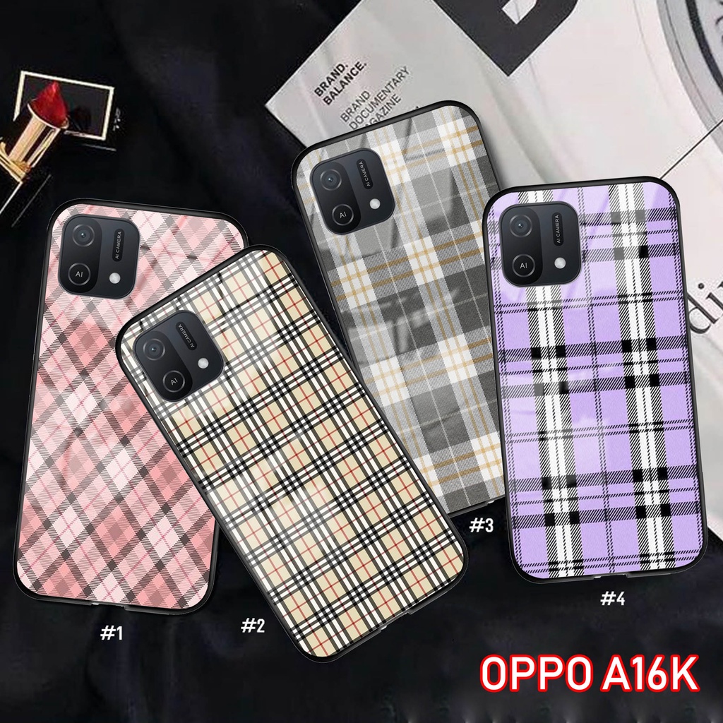 Softcase Glass Kaca [K31] OPPO A16K Terbaru Casing Handphone-Pelindung Handphone