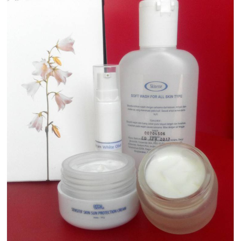 Paket kulit sensitif Plus serum Pemutih