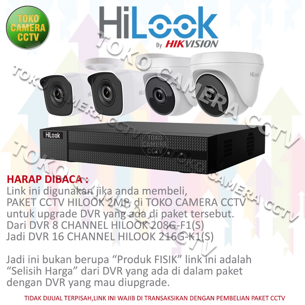 UPGRADE DVR HILOOK 8 MENJADI 16 CHANNEL 2MP