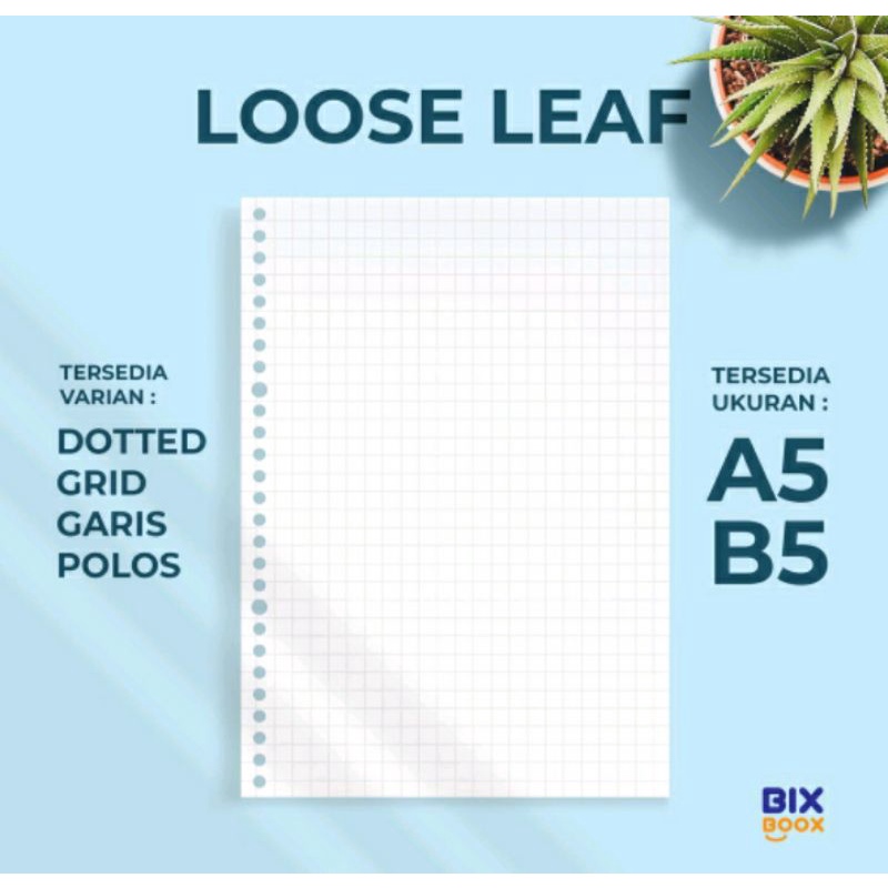 

HVS Lose leaf B5 / kertas binder 80 gsm