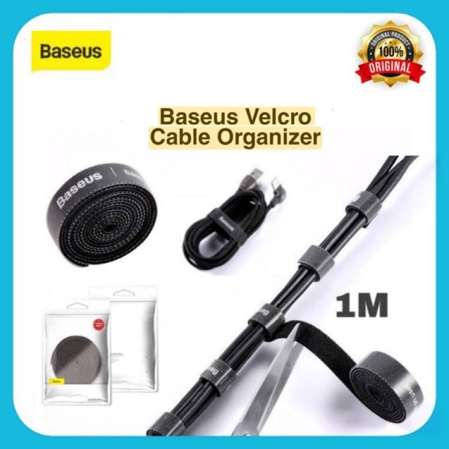 Baseus Velcro Strap Cable Pengikat Kabel Serba Guna 1M