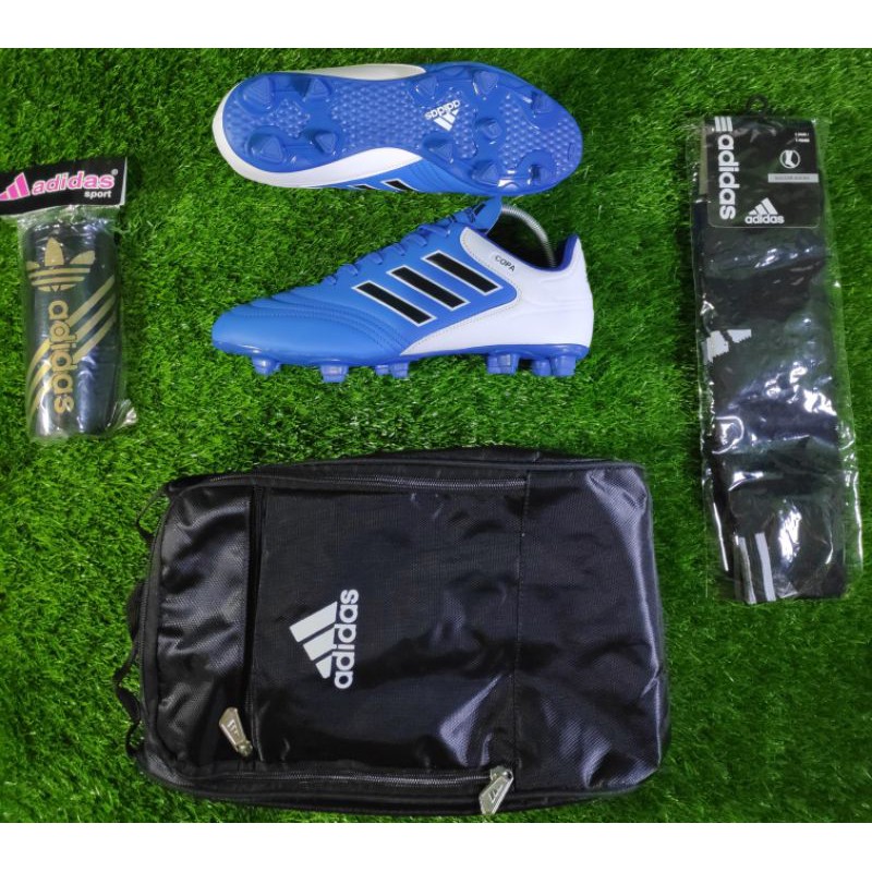 PROMO PAKET MURAH LENGKAP SEPATU BOLA ADIDAS COPA ORIGINAL COMPONENT SEPATU BOLA TERMURAH 2022-BIRU