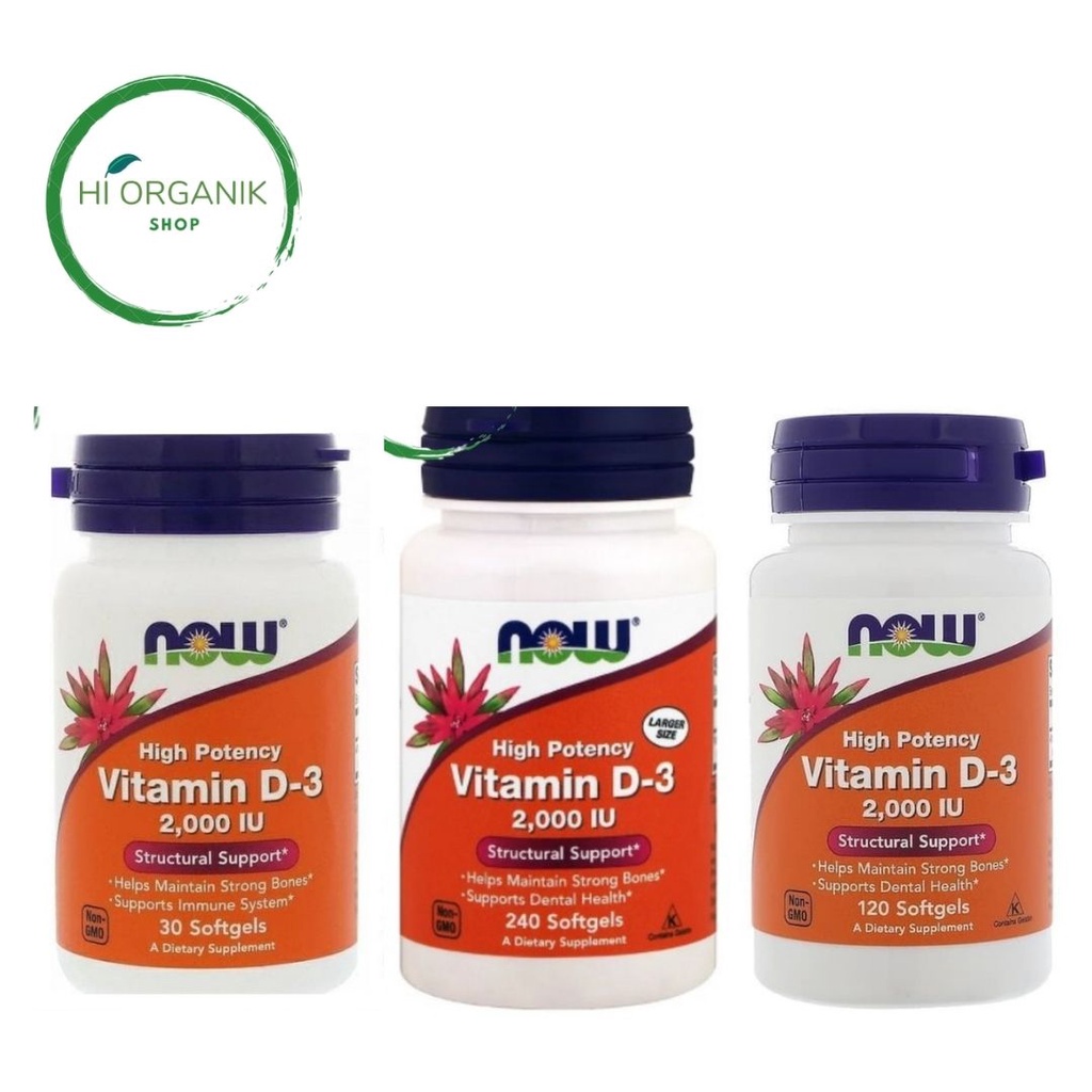 Now Foods Vitamin D3 D-3 D 3 2000 IU 240 Softgel; D3 D-3 D 3 2000 IU 120 Softgel ;  D3 D-3 D 3 2000 