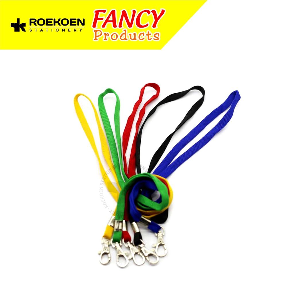 

Tanpa Merek Lanyard Tali ID Kain 1cm KW1 (Kait Besi)