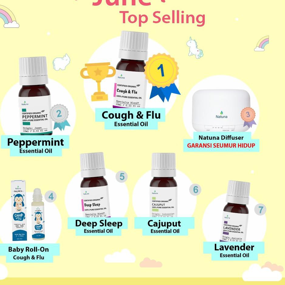 ✤ NATUNA EUCALYPTUS FABRIC SPRAY Anti Tungau Kutu Nyamuk Essential Oil Spray Minyak Esensial Diffuse