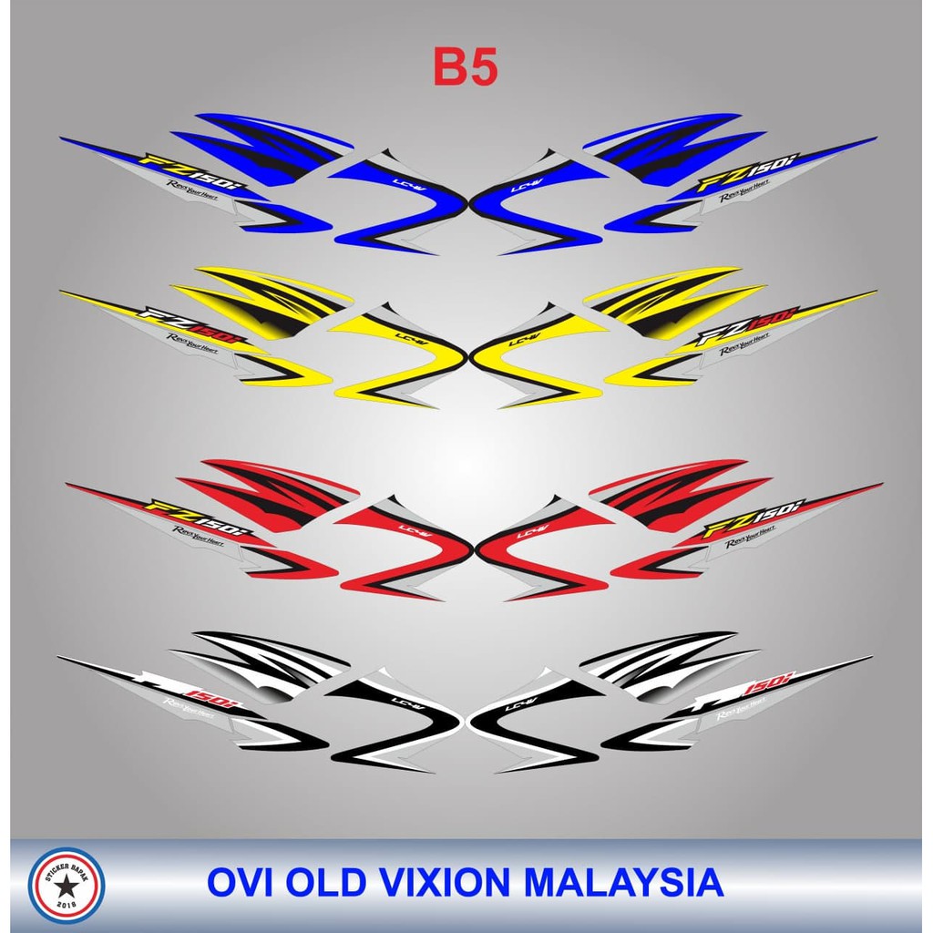 Jual Sticker Striping List Motor Old Vixion OVI Malaysia B5 Sticker