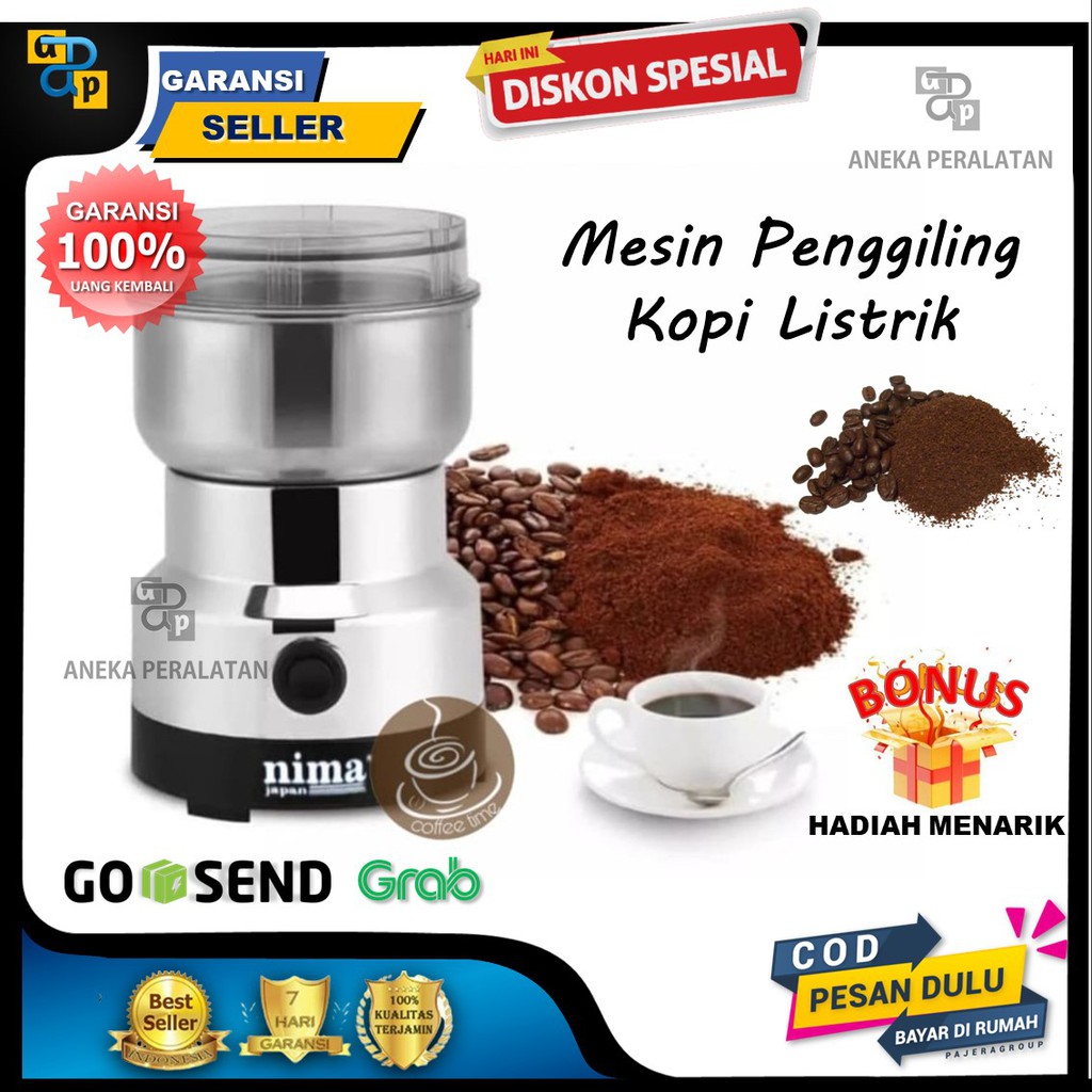 Mesin Penggiling Biji Kopi Coffe Grinder Listrik Elektrik Kualitas Terbaik